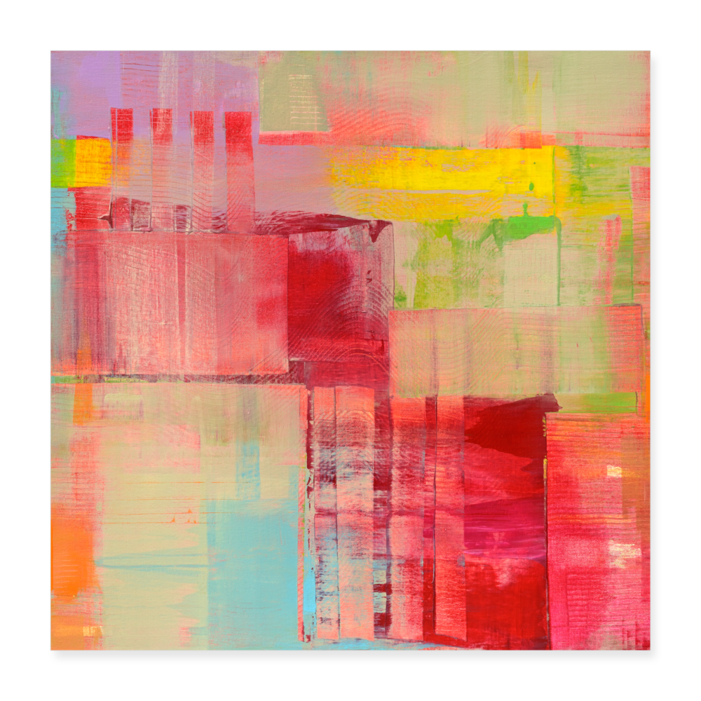 DigitaLavander Poster 40x40 cm - weiß