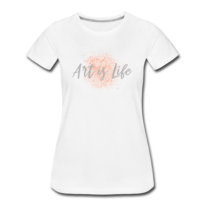 Women’s Premium T-Shirt Art is Life - Weiß