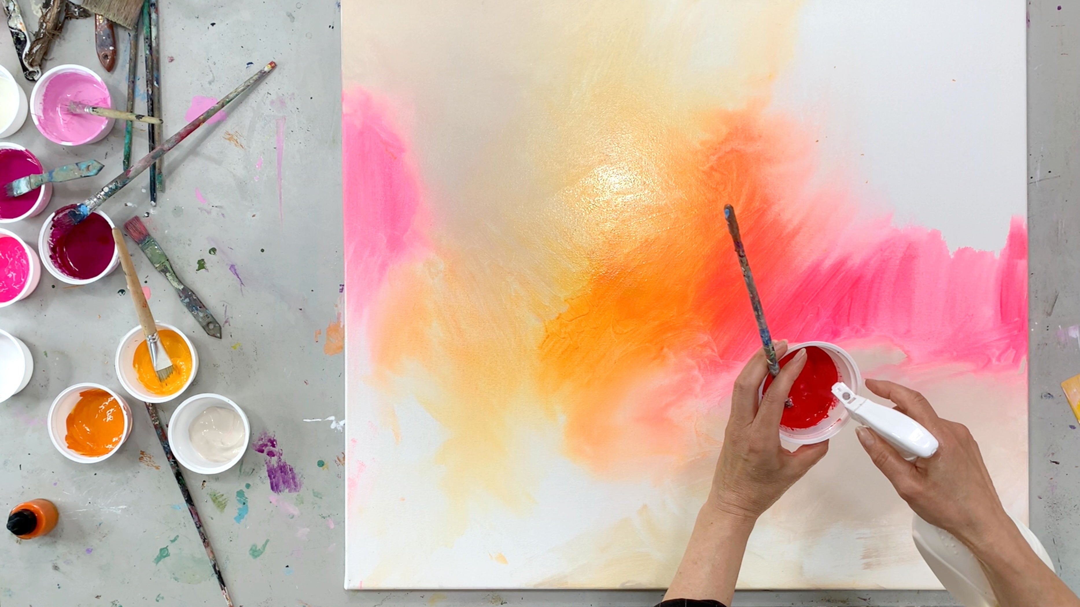 Die Kraft der Farben entdecken: Mit bewusster Technik zu ausdrucksstarker Kunst