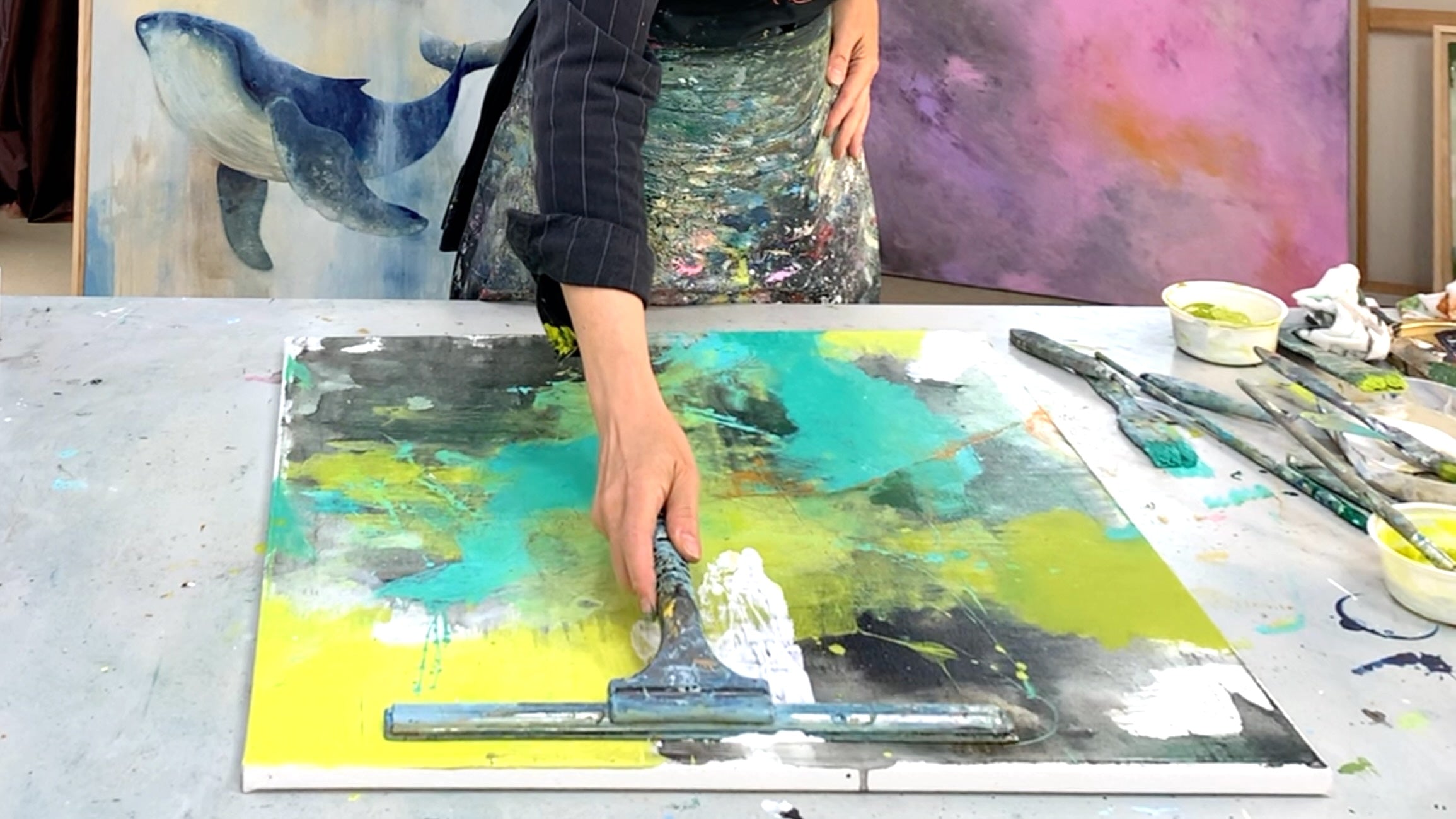 Abstrakt malen lernen: Von der Skizze ins freie Acrylbild