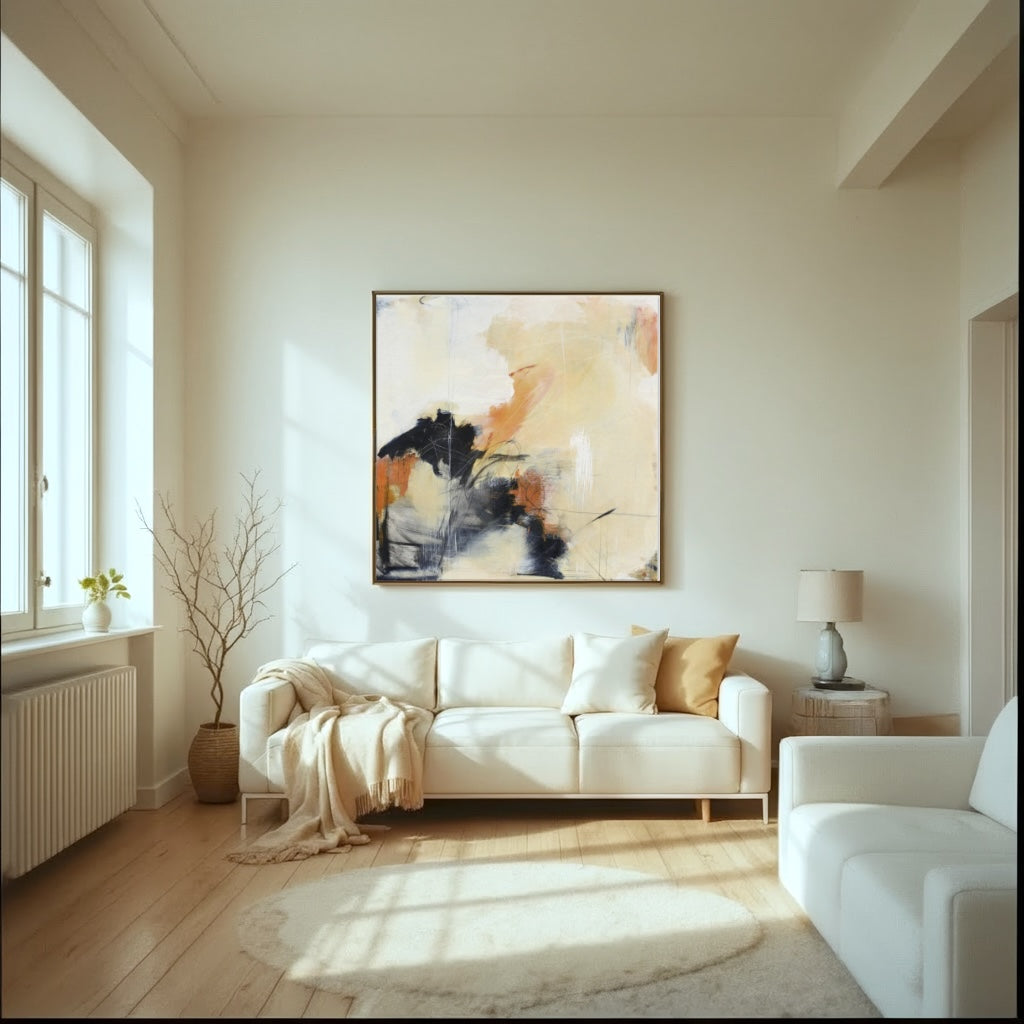 Wege des Lichts Original Moderne Wandkunst Abstrakt Design Canvas Print Leinwand