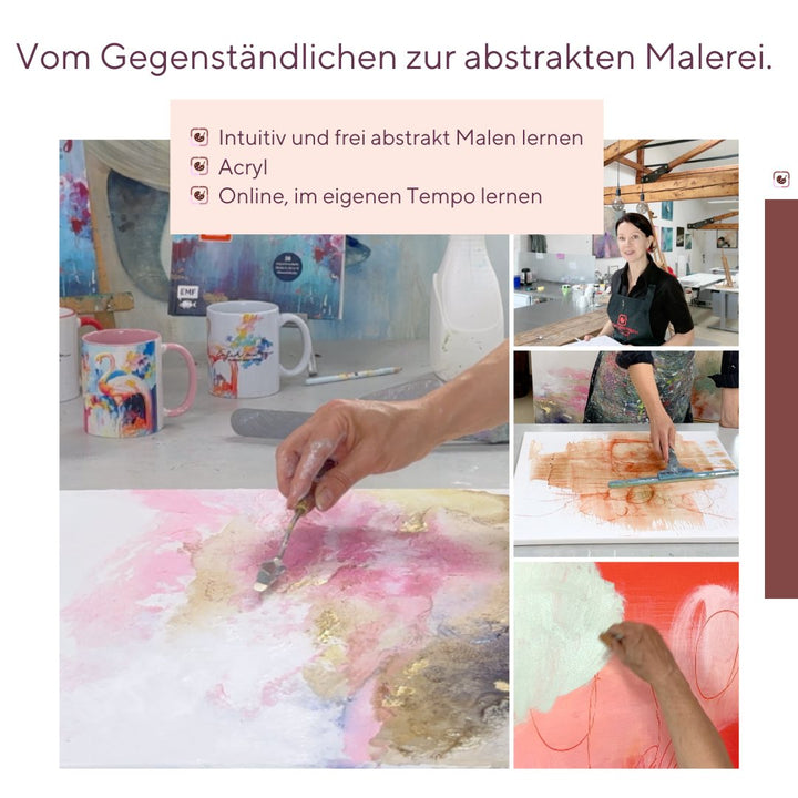 Onlinekurs Vom Gegenständlichen zur Abstrakten Malerei
