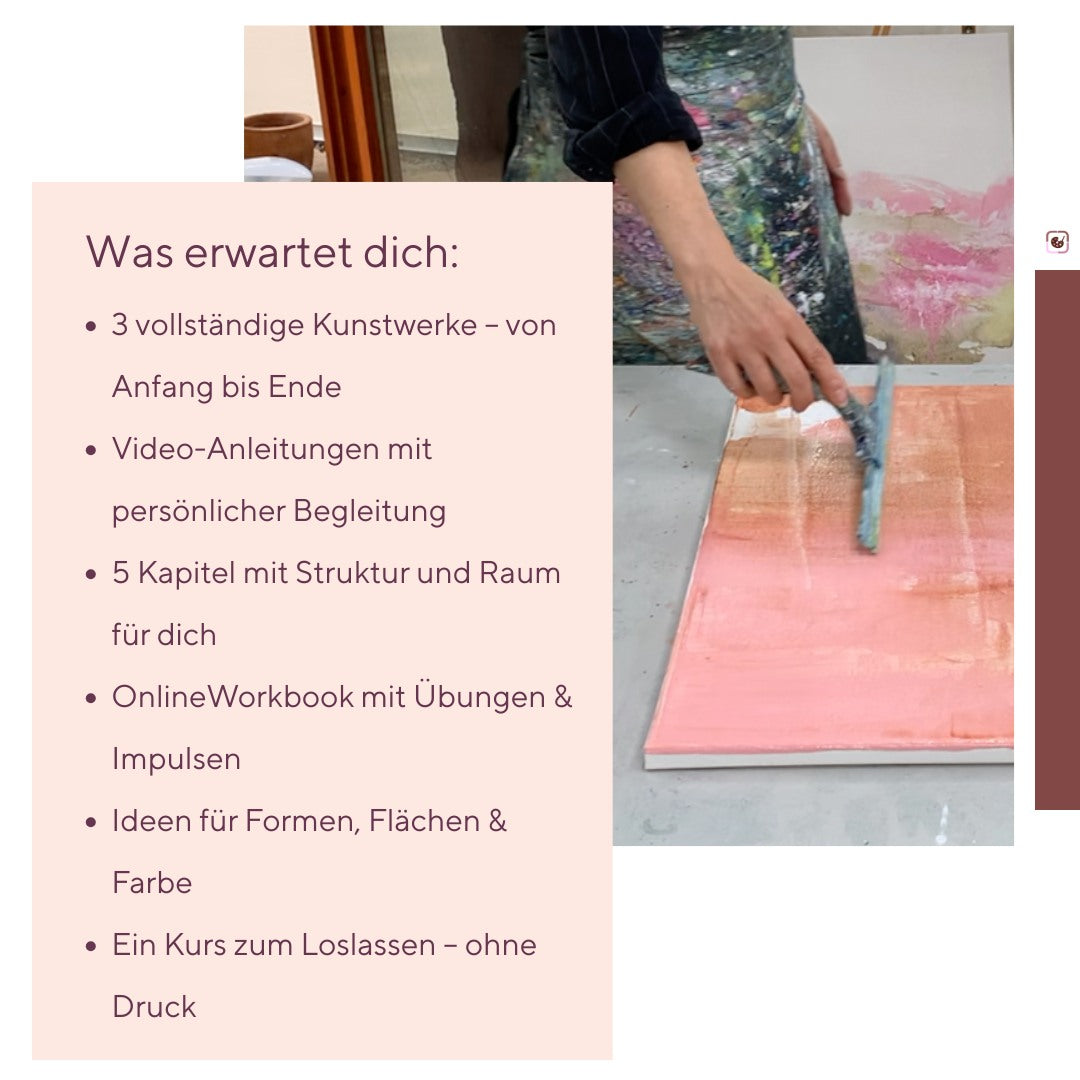 Onlinekurs Vom Gegenständlichen zur Abstrakten Malerei