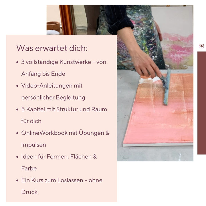 Onlinekurs Vom Gegenständlichen zur Abstrakten Malerei