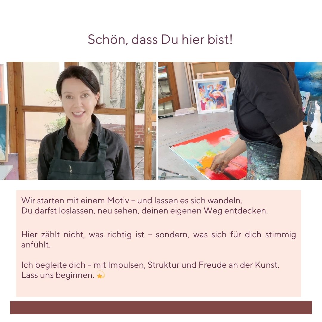 Onlinekurs Vom Gegenständlichen zur Abstrakten Malerei