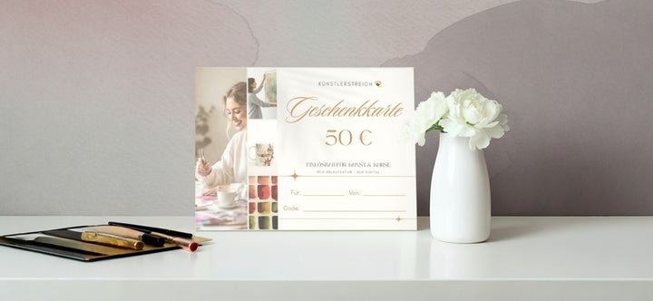 Digitaler Geschenkgutschein für Kunst & Onlinekurse – Künstlerstreich