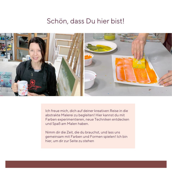 Online Grundkurs Abstrakte Acryl Malerei für Anfänger – Entfalte deine Kreativität