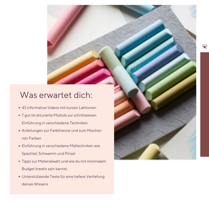 Online Grundkurs Abstrakte Acryl Malerei für Anfänger – Entfalte deine Kreativität