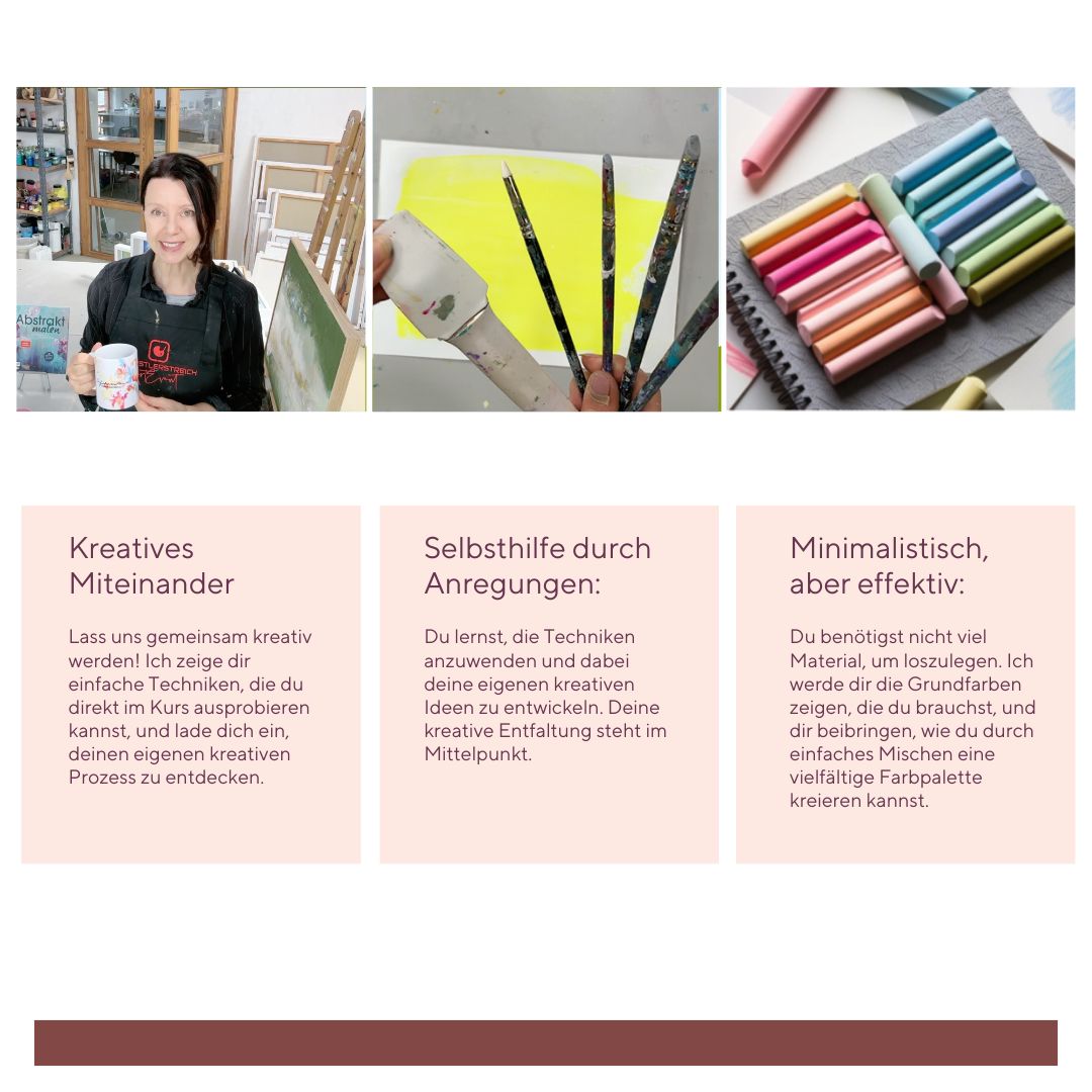Online Grundkurs Abstrakte Acryl Malerei für Anfänger – Entfalte deine Kreativität