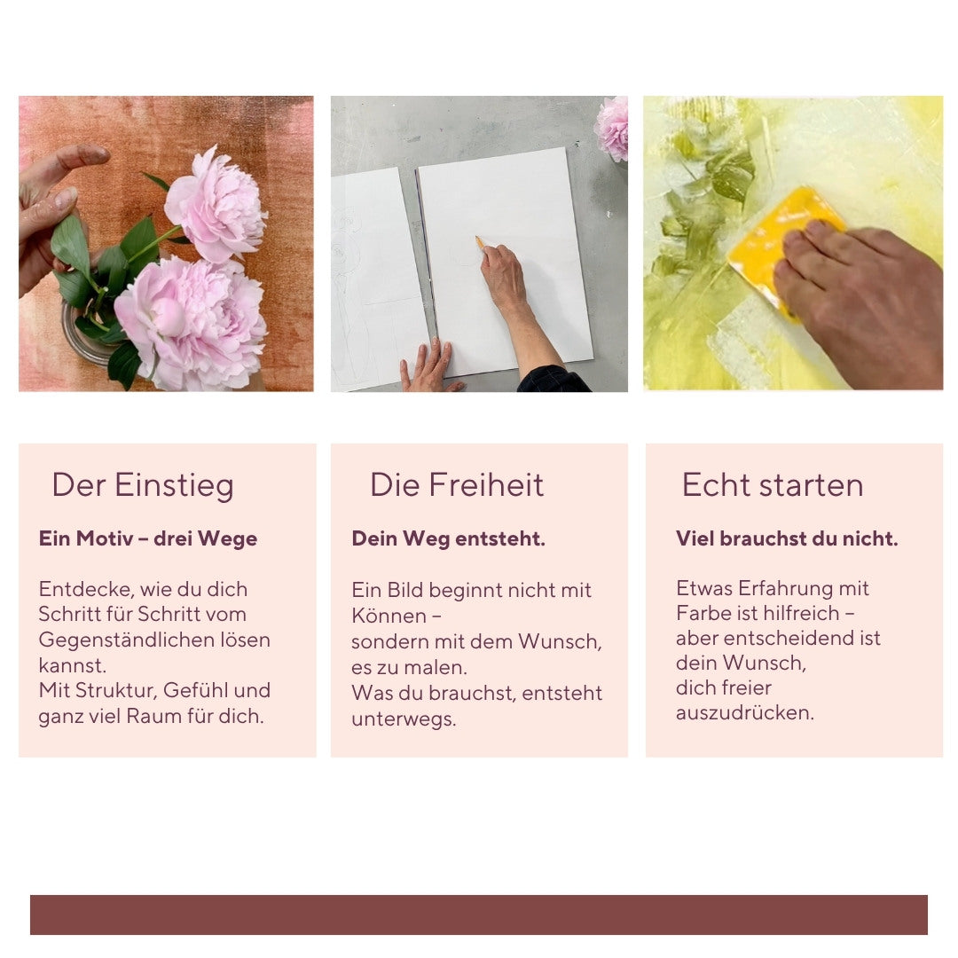 Onlinekurs Vom Gegenständlichen zur Abstrakten Malerei