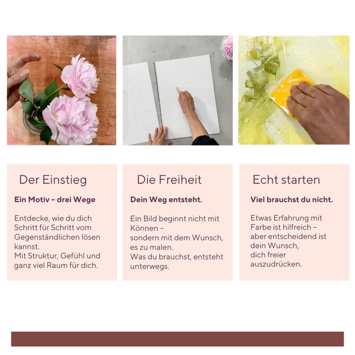 Onlinekurs Vom Gegenständlichen zur Abstrakten Malerei