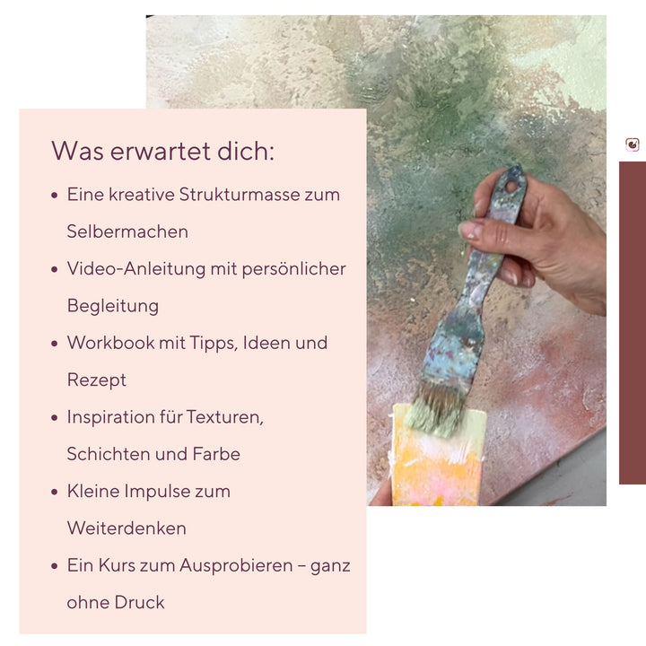 Video + Workbook: Strukturmasse selbst herstellen & anwenden