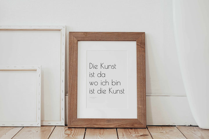 Kunst ist...  Poesie in 20x30 cm