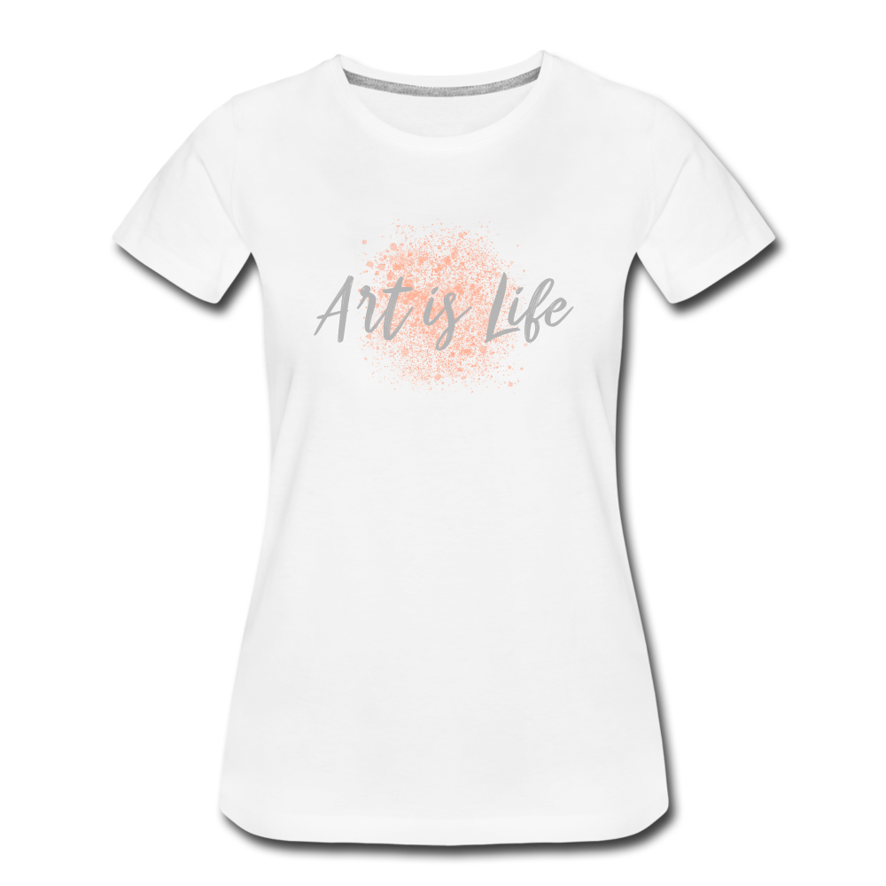 Women’s Premium T-Shirt Art is Life - Weiß