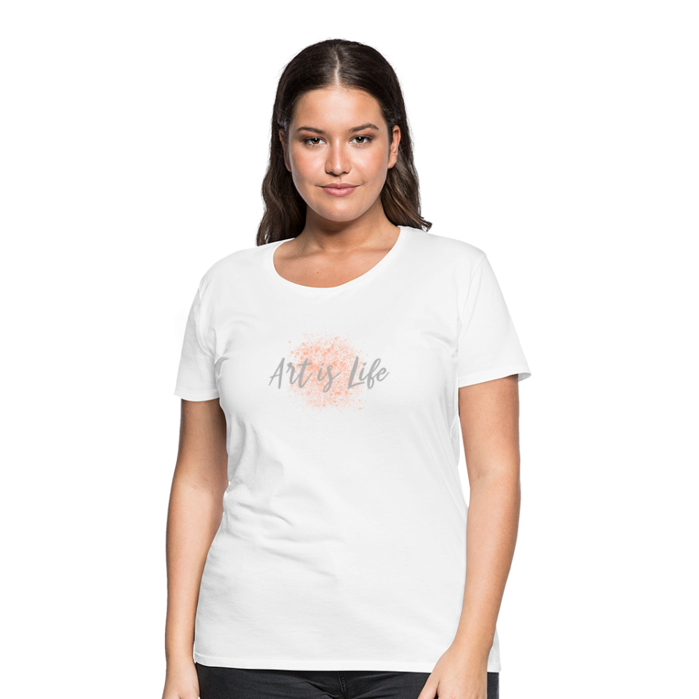 Women’s Premium T-Shirt Art is Life - Weiß