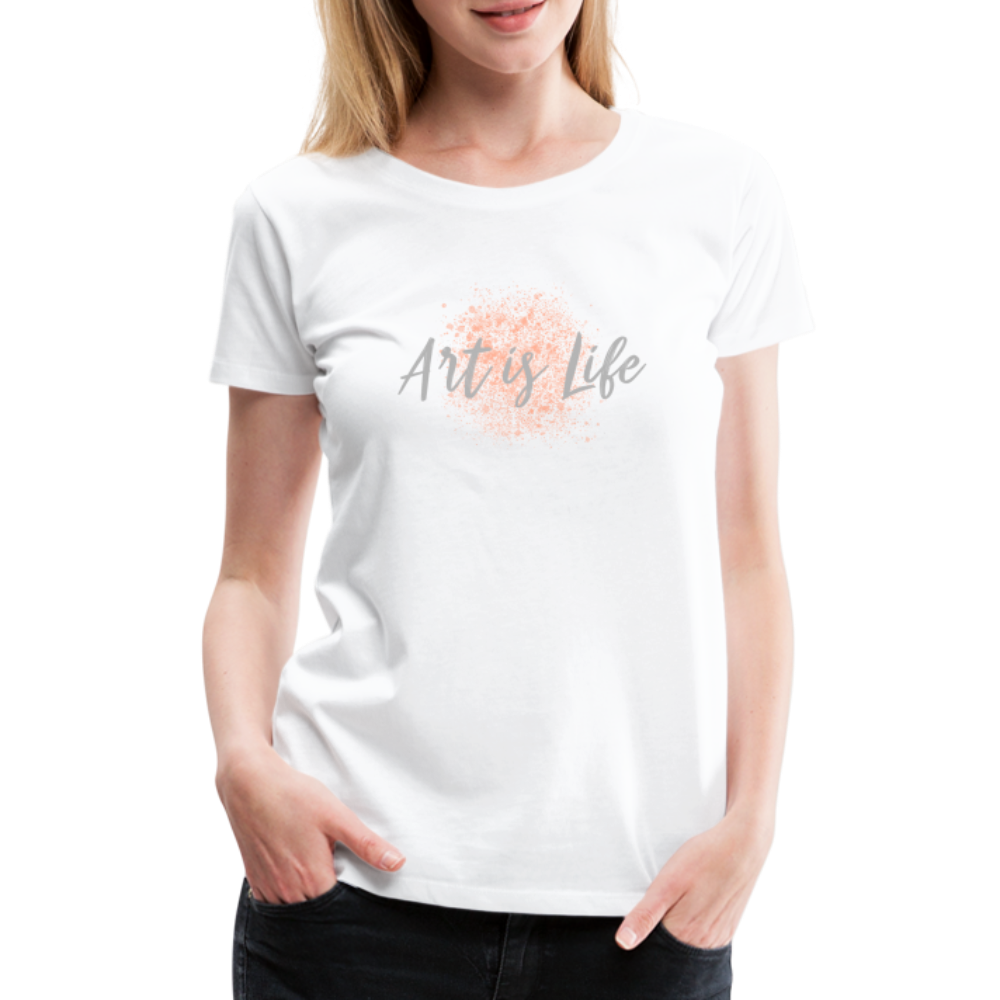 Women’s Premium T-Shirt Art is Life - Weiß