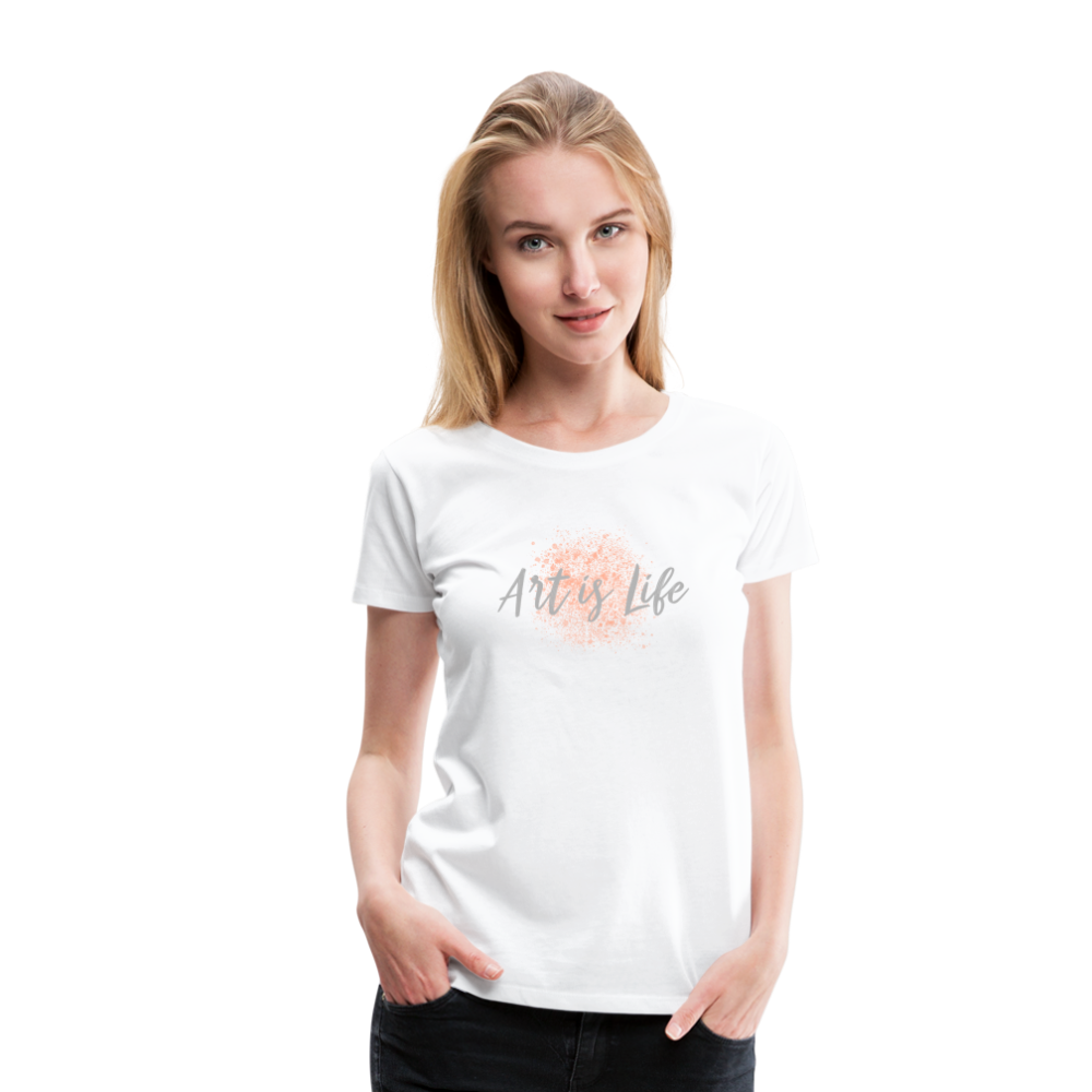 Women’s Premium T-Shirt Art is Life - Weiß